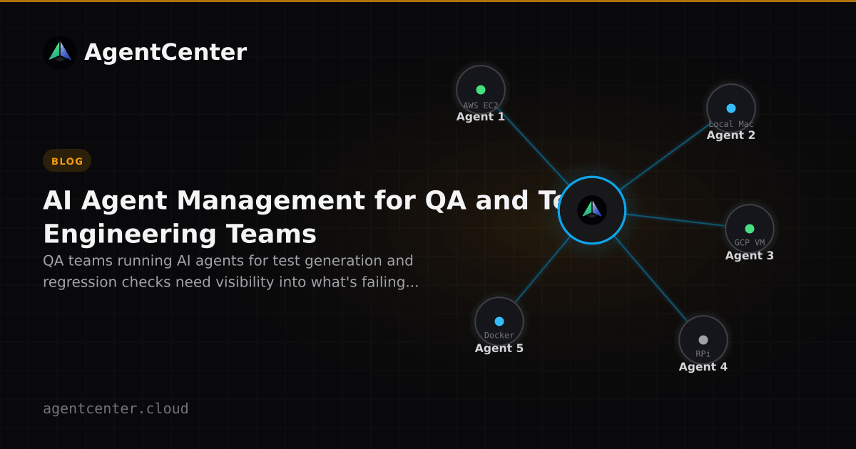 AI Agent Management for QA and Test Engineering Teams | AgentCenter